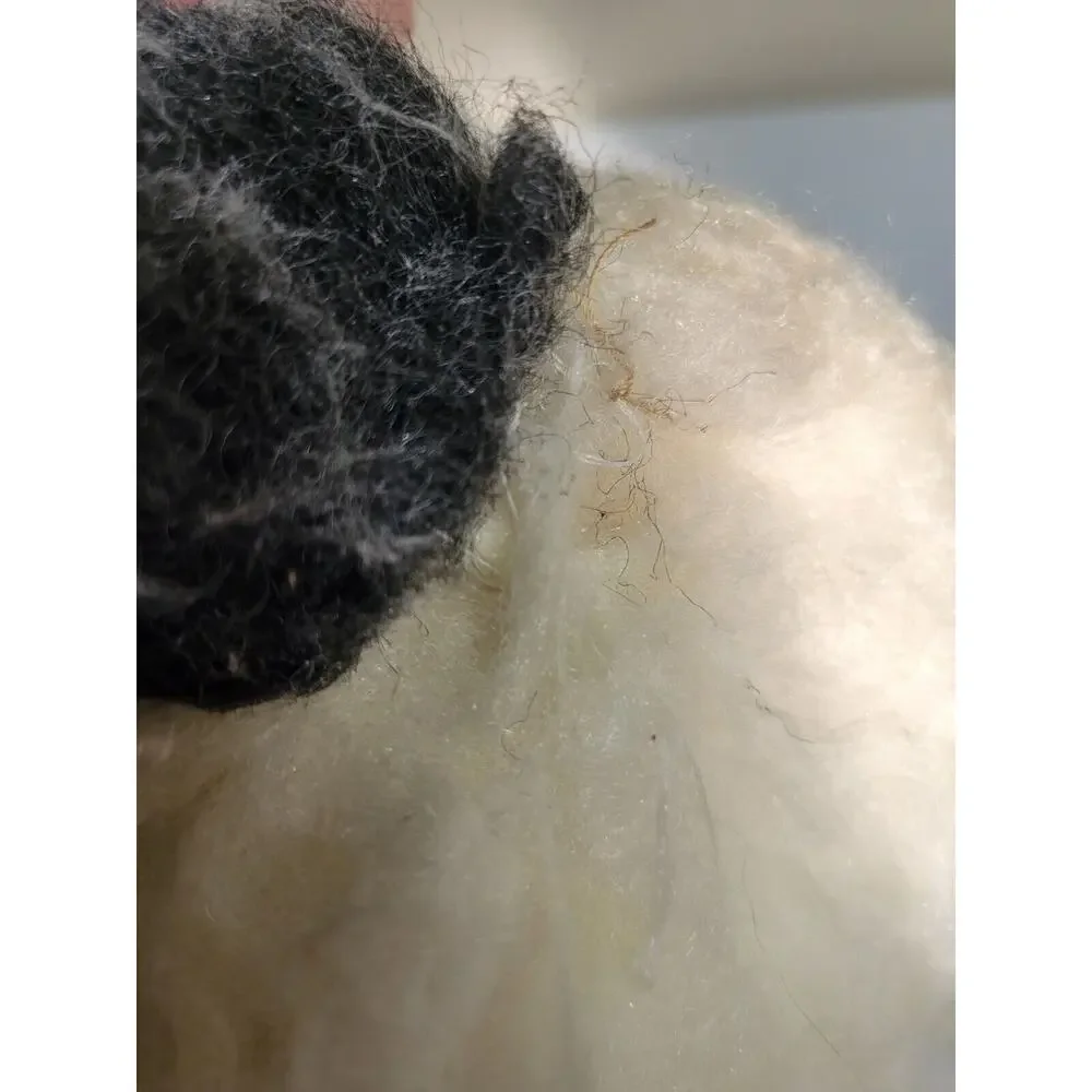 Vintage Sheep Dog Carnival Black White Fluffy Plush Stuffed Animal Toy‎ 17